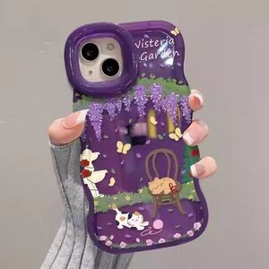 Purple Wisteria Garden Phone Case